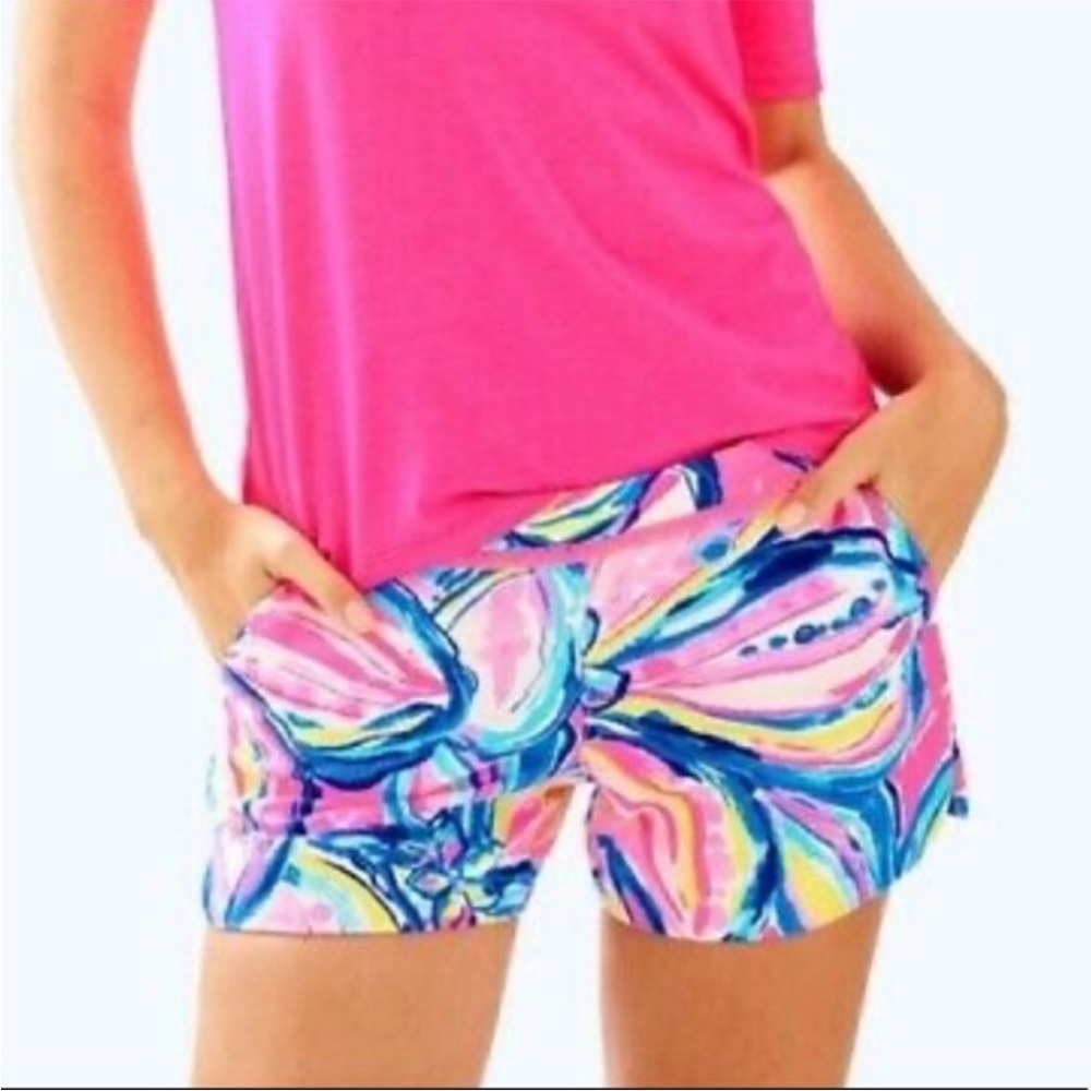 Lilly Pulitzer Adie Short Pink Sunset The Sunny Side - Picture 5 of 5